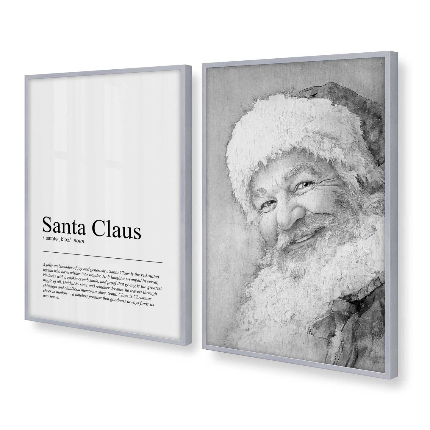 [Color:Polished Chrome], Picture of art in a Polished Chrome frame at an angle