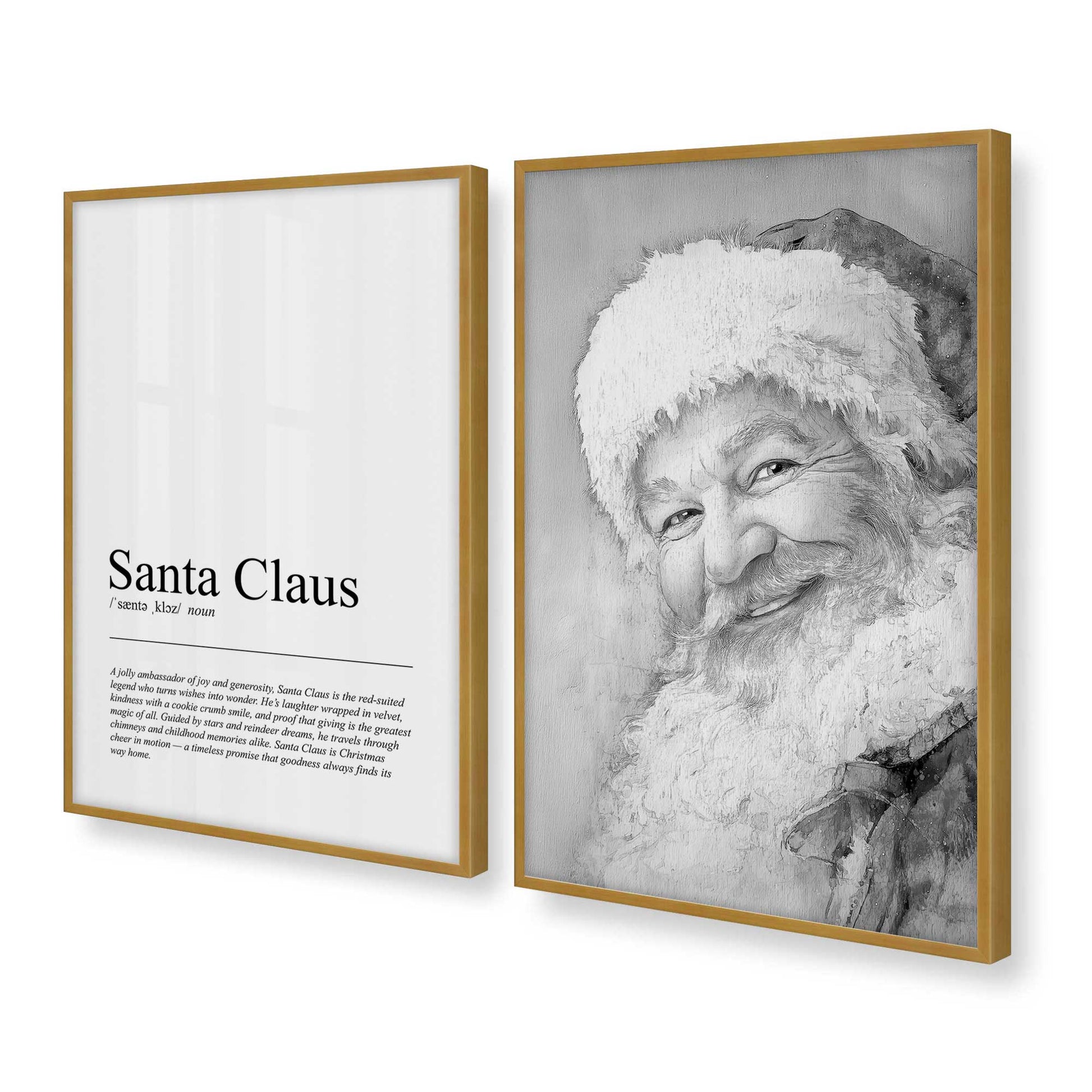 [Color:Polished Gold], Picture of art in a Polished Gold frame at an angle