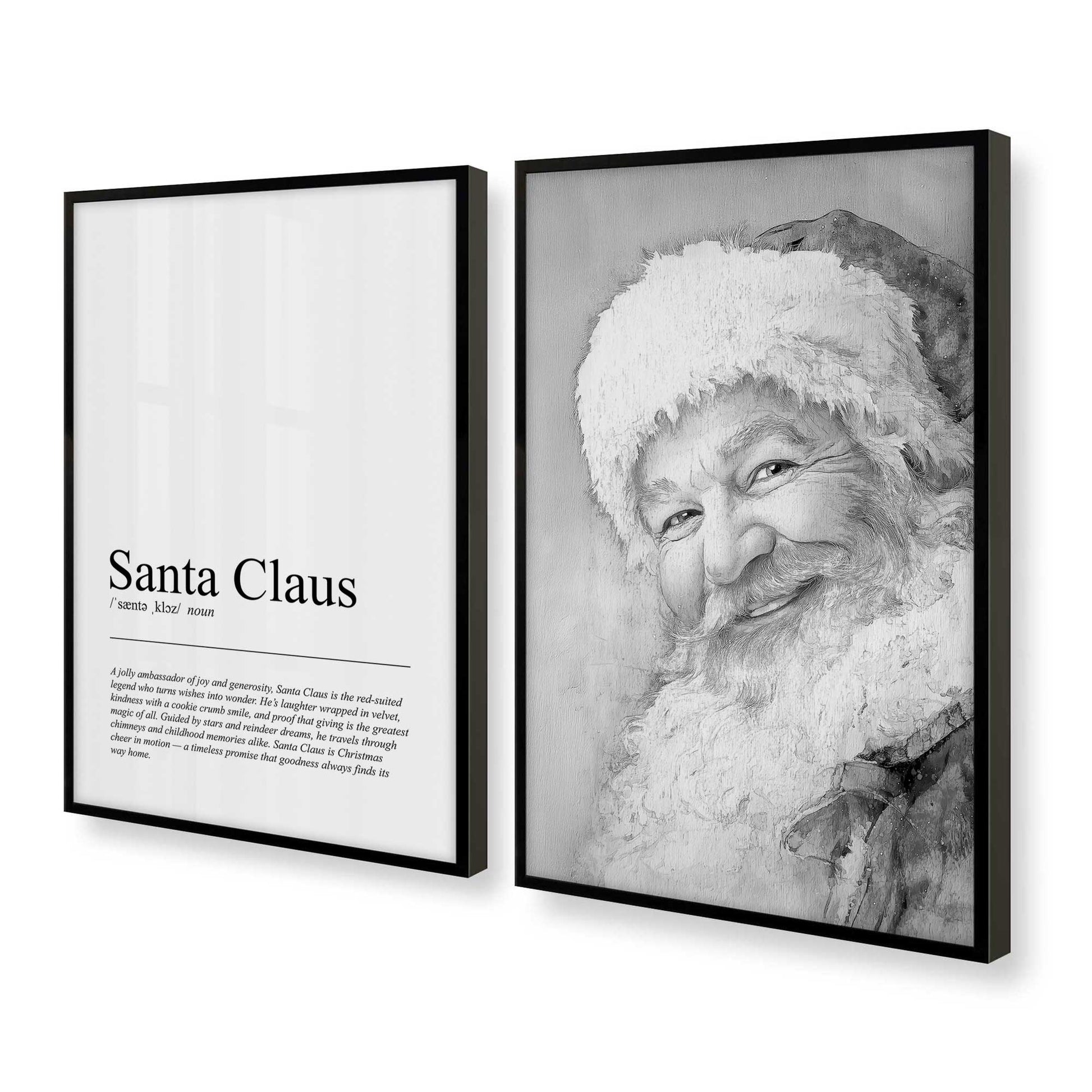 [Color:Satin Black], Picture of art in a Satin Black frame at an angle