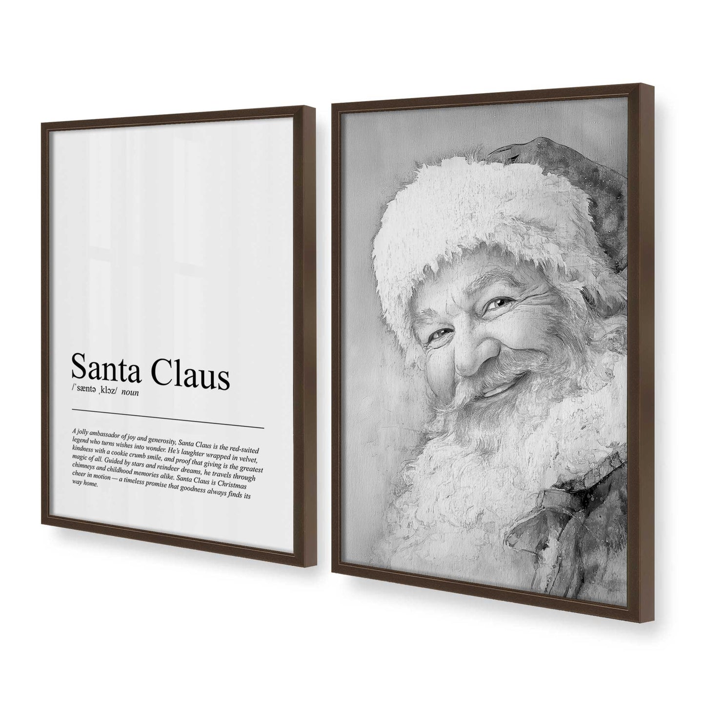 [Color:Belvinder Brown], Picture of art in a Belvinder Brown frame at an angle