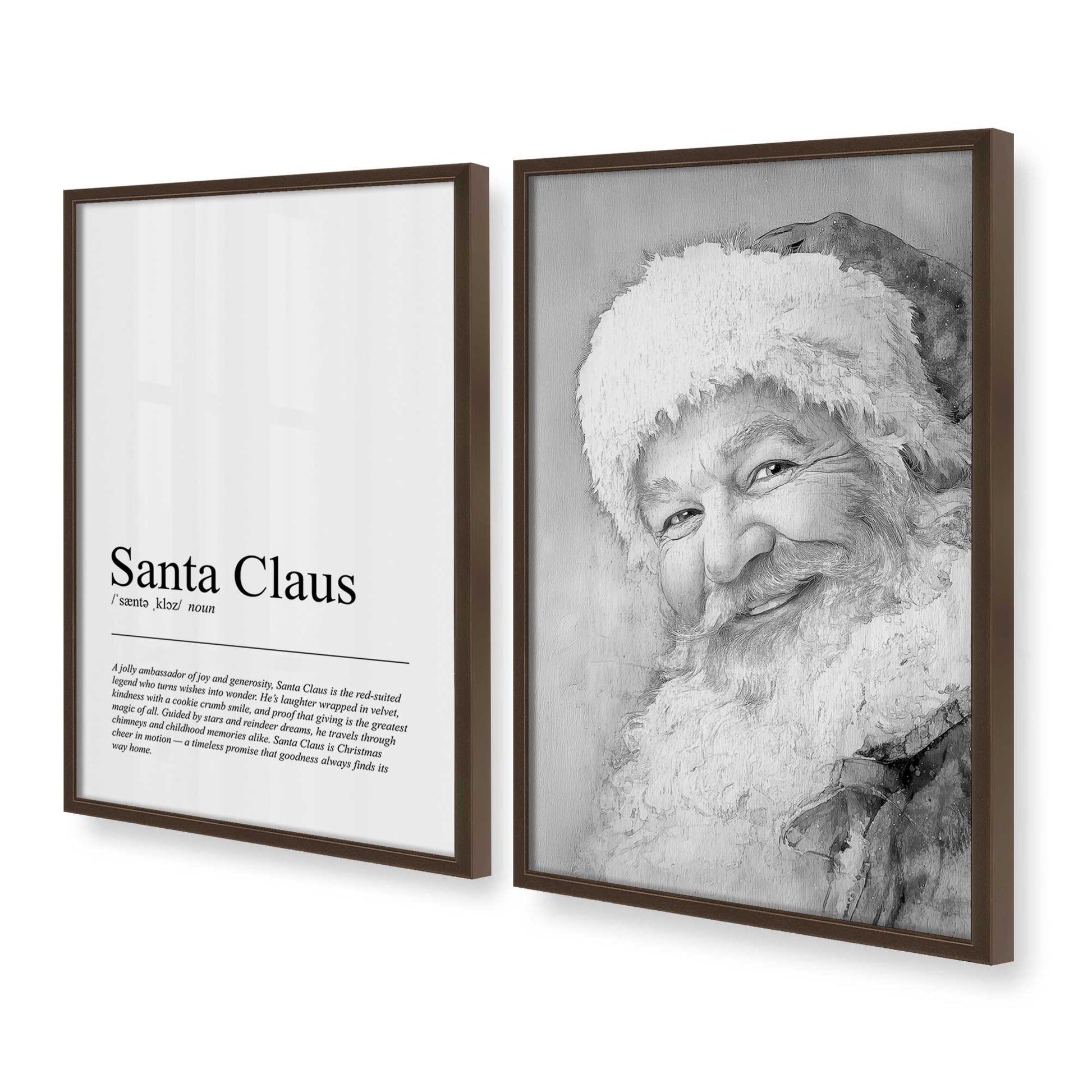 [Color:Belvinder Brown], Picture of art in a Belvinder Brown frame at an angle