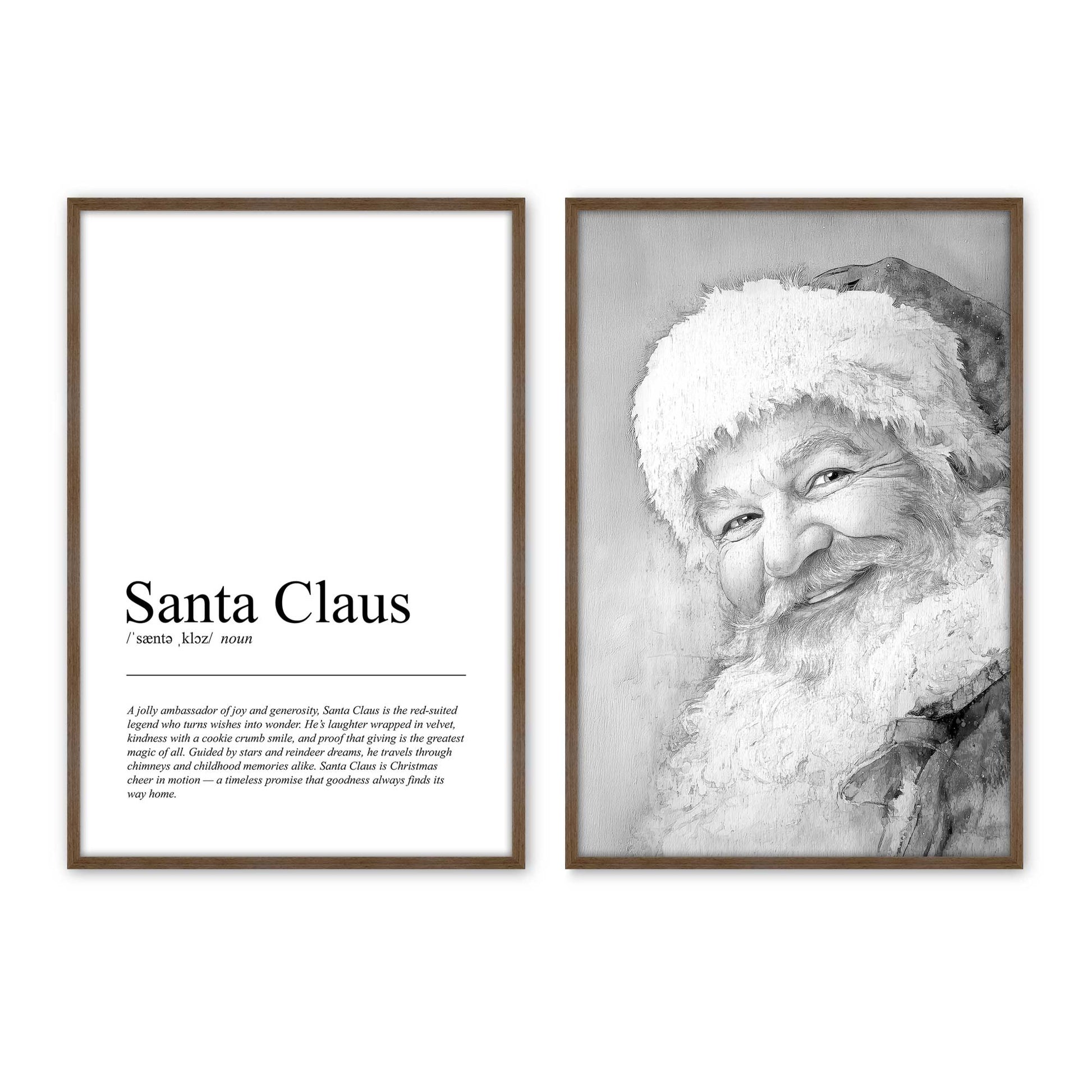 [Color:Walnut], Picture of art in a Walnut frame