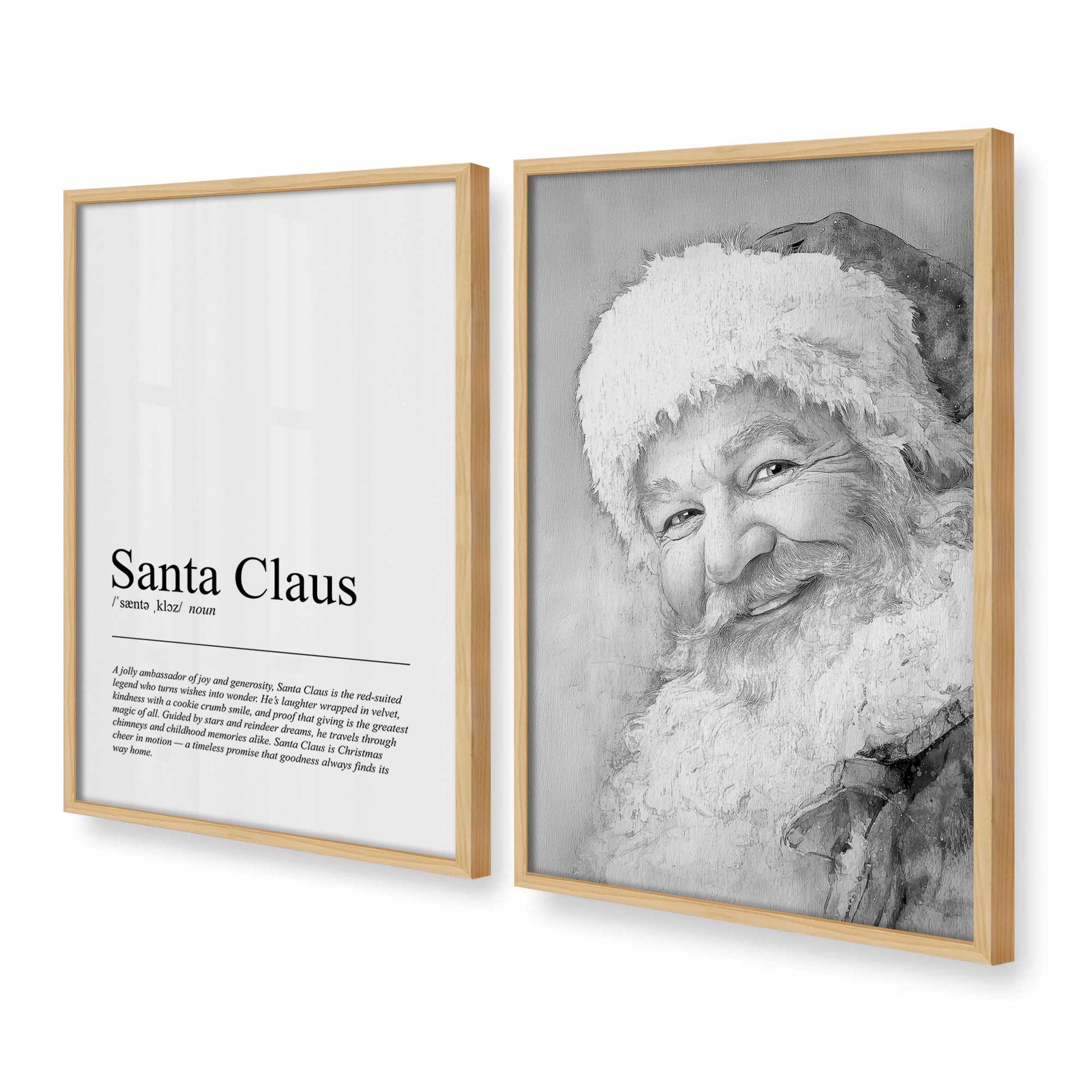 [Color:American Maple], Picture of art in a American Maple frame at an angle