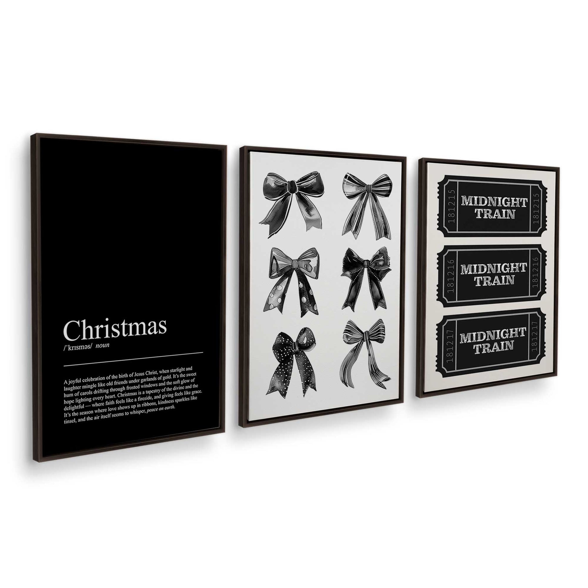 [Color:Espresso], Picture of art in an Espresso frame at an angle