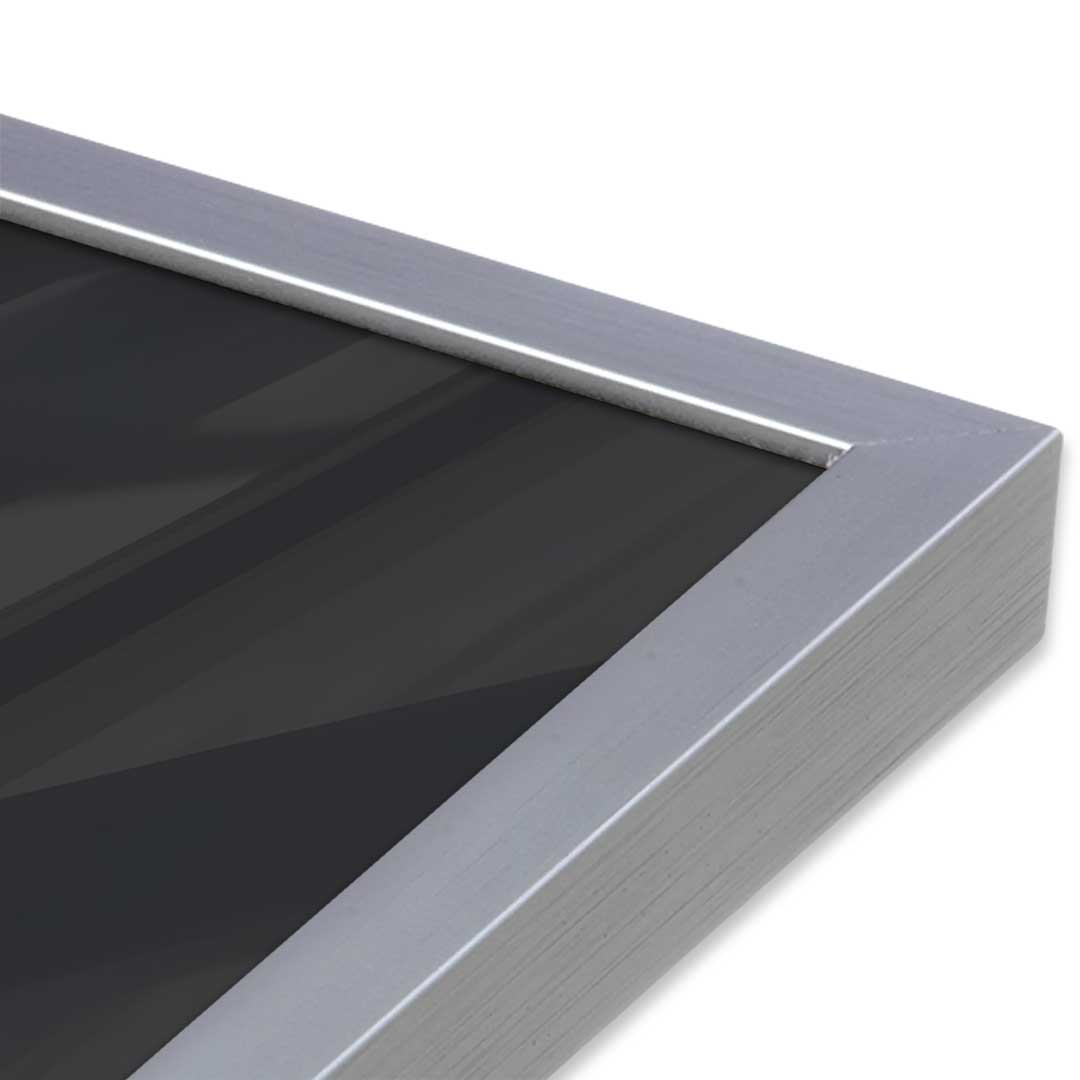 [Color:Polished Chrome], Picture of art in a Polished Chrome frame of the corner