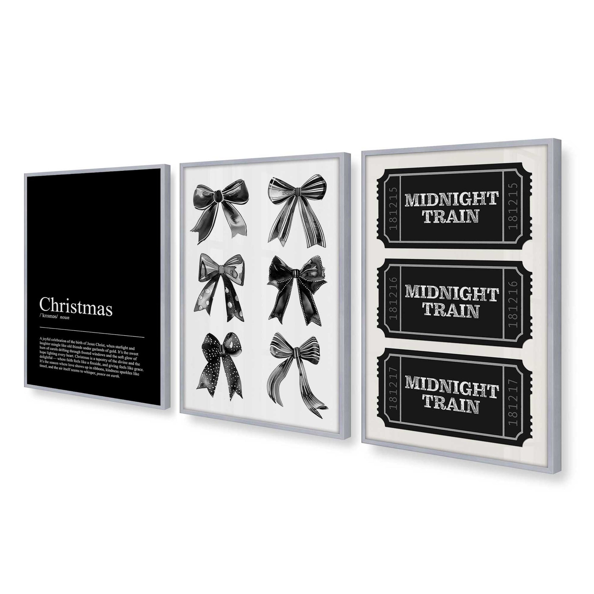 [Color:Polished Chrome], Picture of art in a Polished Chrome frame at an angle