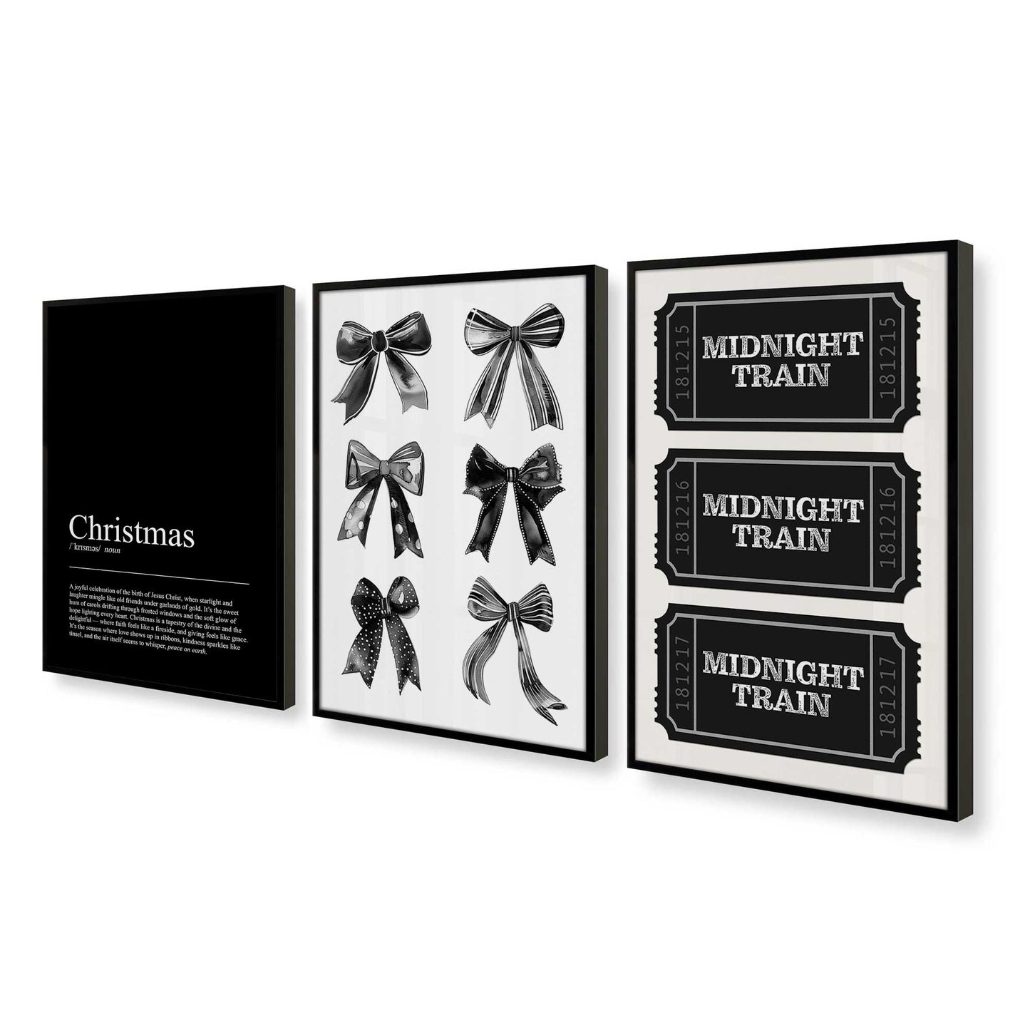 [Color:Satin Black], Picture of art in a Satin Black frame at an angle