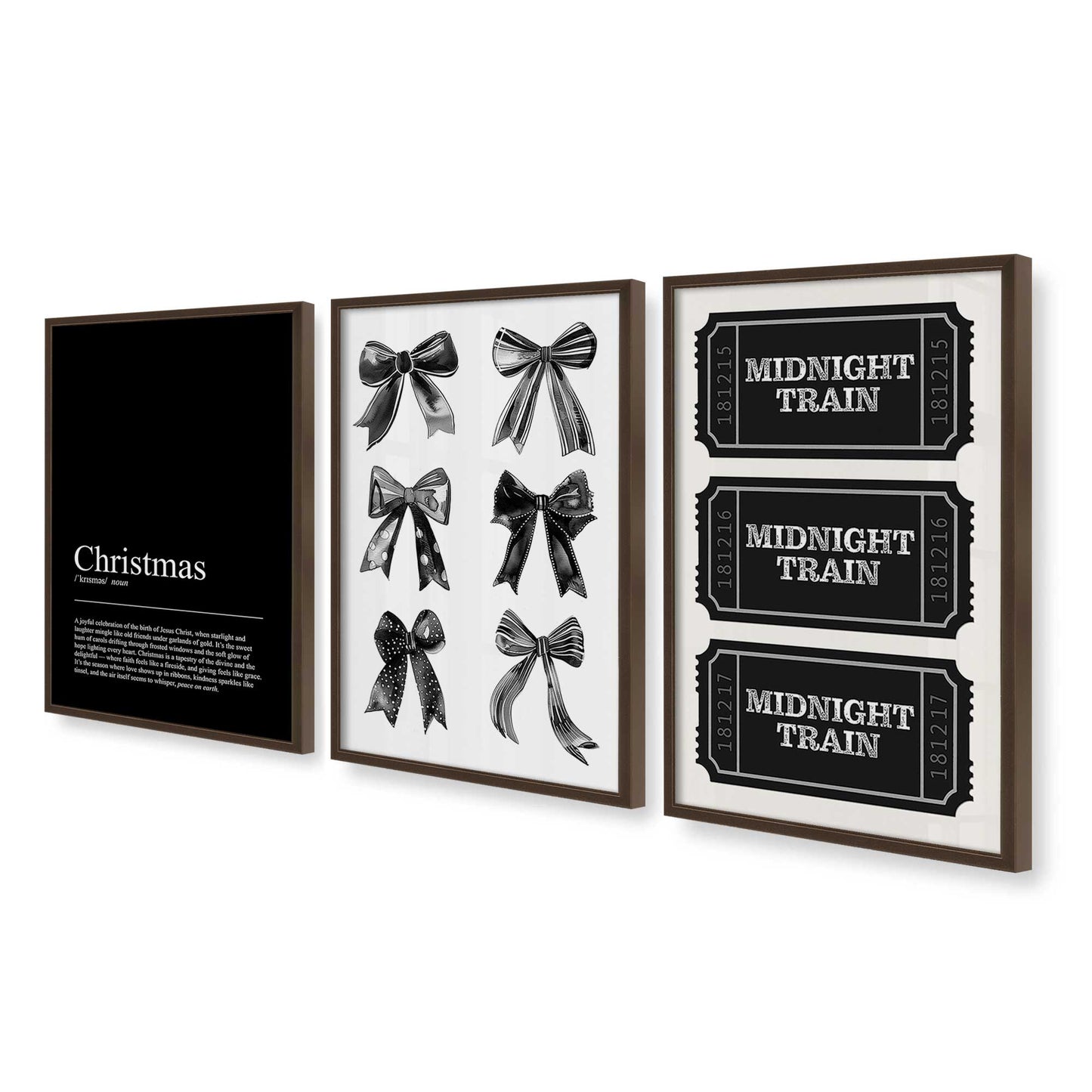 [Color:Belvinder Brown], Picture of art in a Belvinder Brown frame at an angle