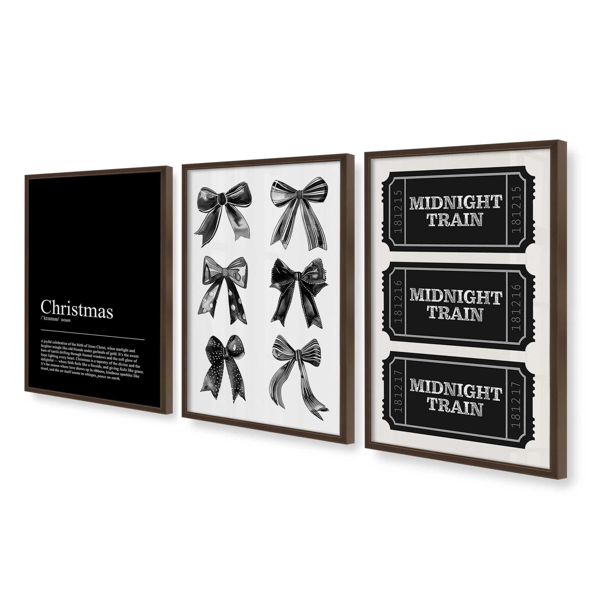 [Color:Belvinder Brown], Picture of art in a Belvinder Brown frame at an angle