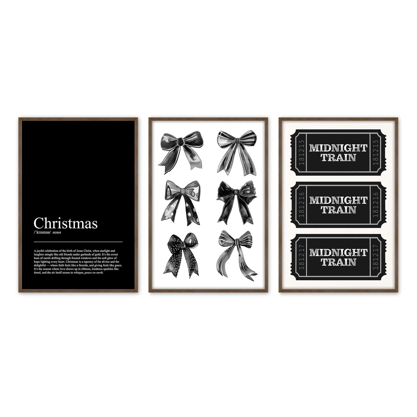 [Color:Walnut], Picture of art in a Walnut frame