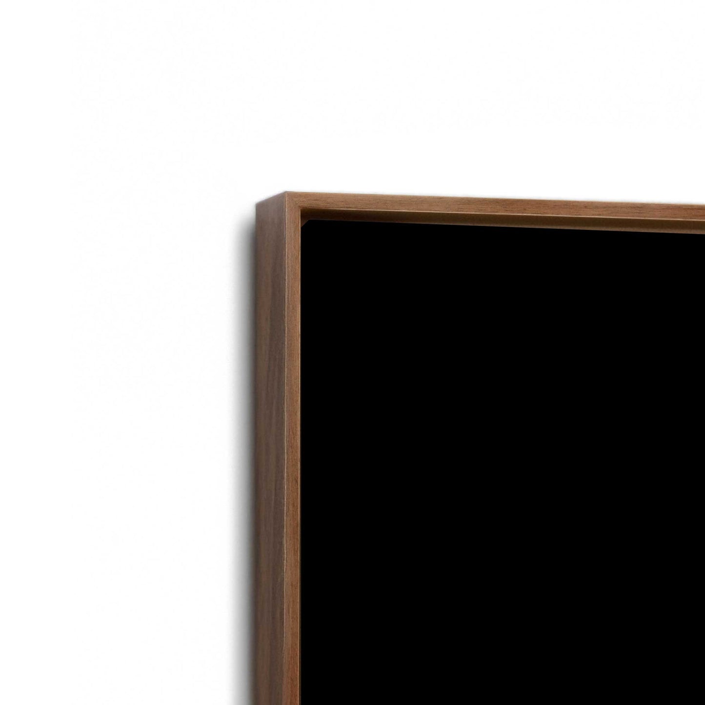[Color:Walnut], Picture of art in a Walnut frame at an angle