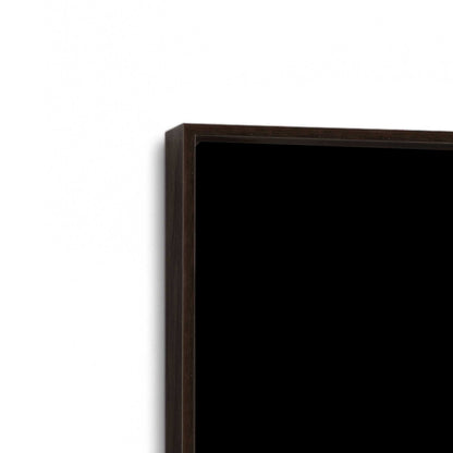 [Color:Espresso], Picture of art in an Espresso frame at an angle