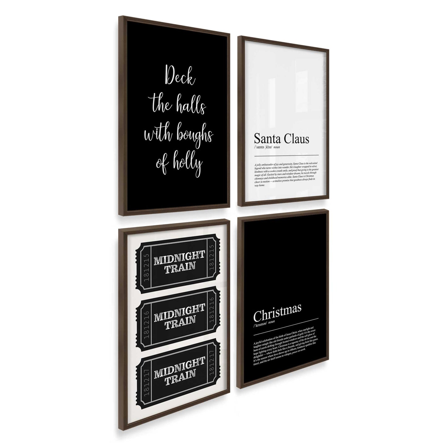 [Color:Belvinder Brown], Picture of art in a Belvinder Brown frame at an angle