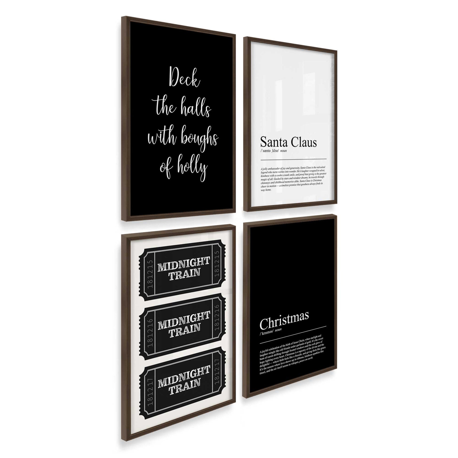 [Color:Belvinder Brown], Picture of art in a Belvinder Brown frame at an angle