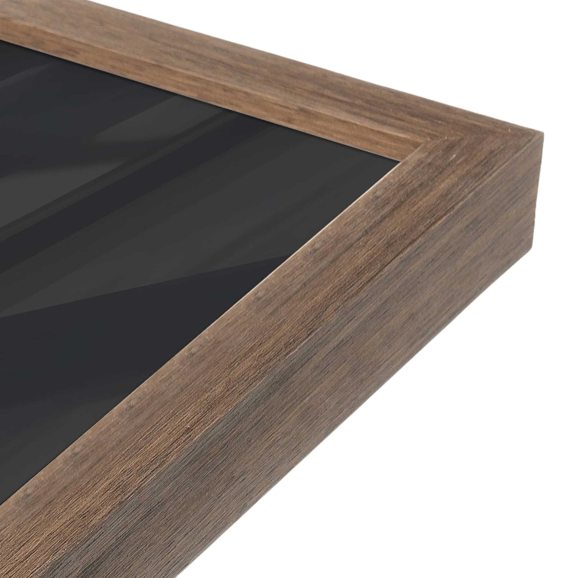 [Color:Walnut], Picture of art in a Walnut frame of the corner