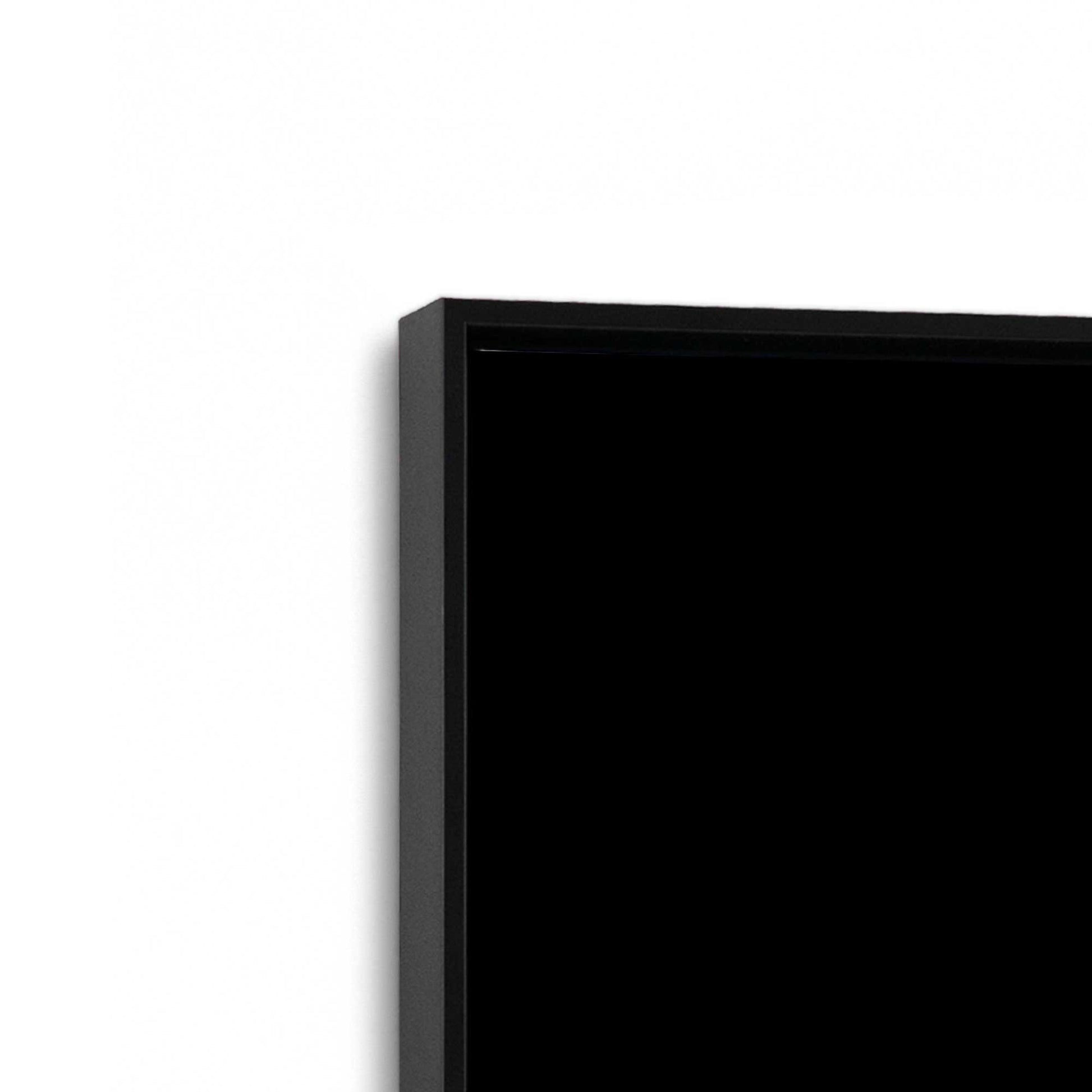 [Color:Satin Black], Picture of art in a Satin Black frame at an angle