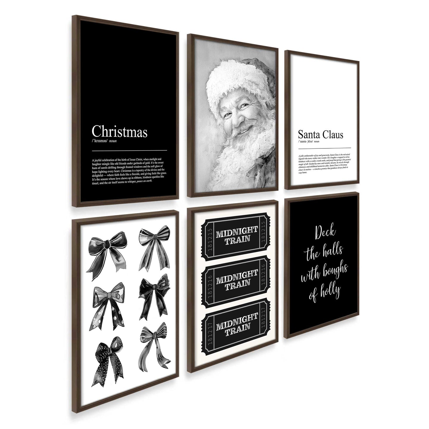 [Color:Belvinder Brown], Picture of art in a Belvinder Brown frame at an angle