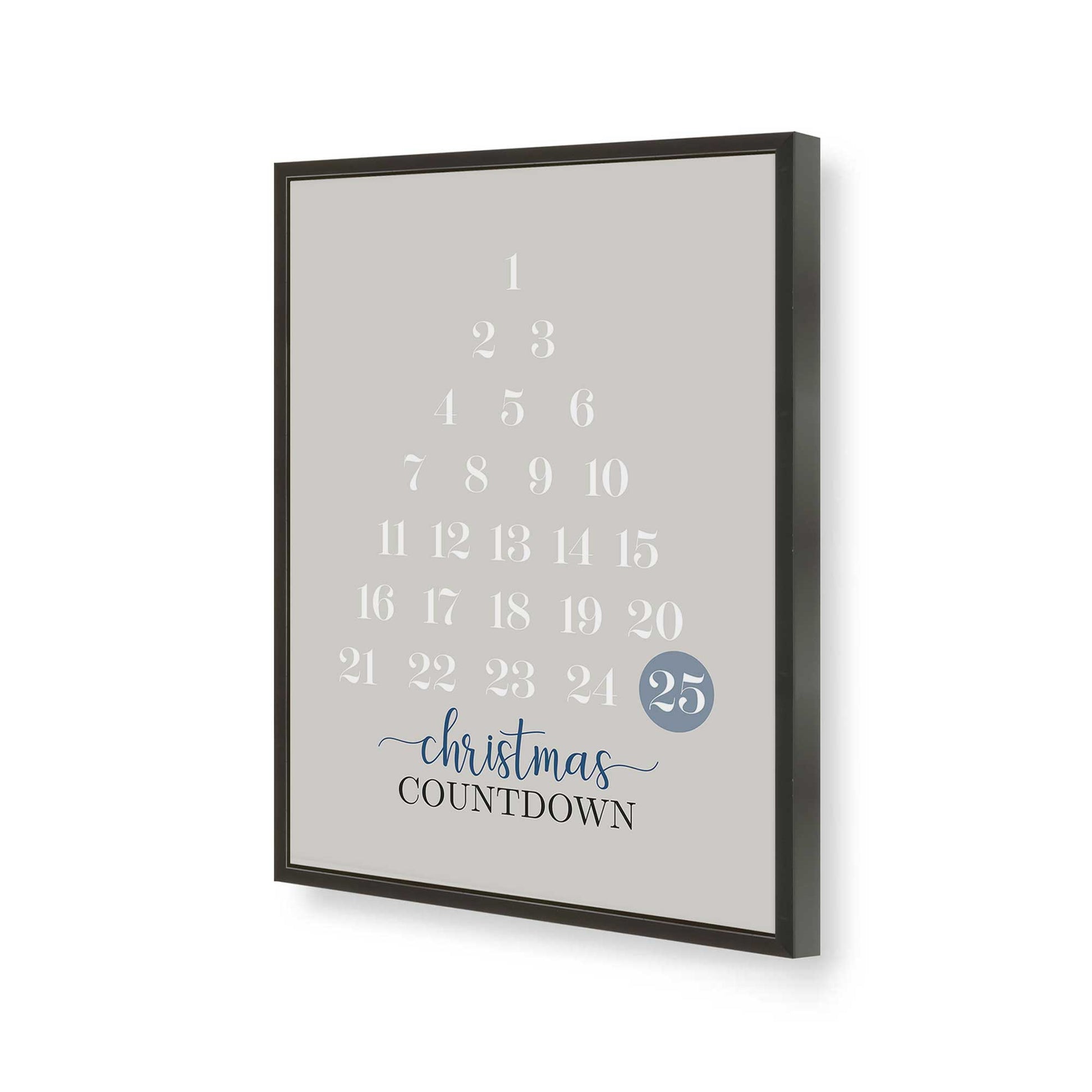 [Color:Satin Black], Picture of art in a Satin Black frame of the corner