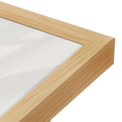 [Color:American Maple], Picture of art in a American Maple frame at an angle