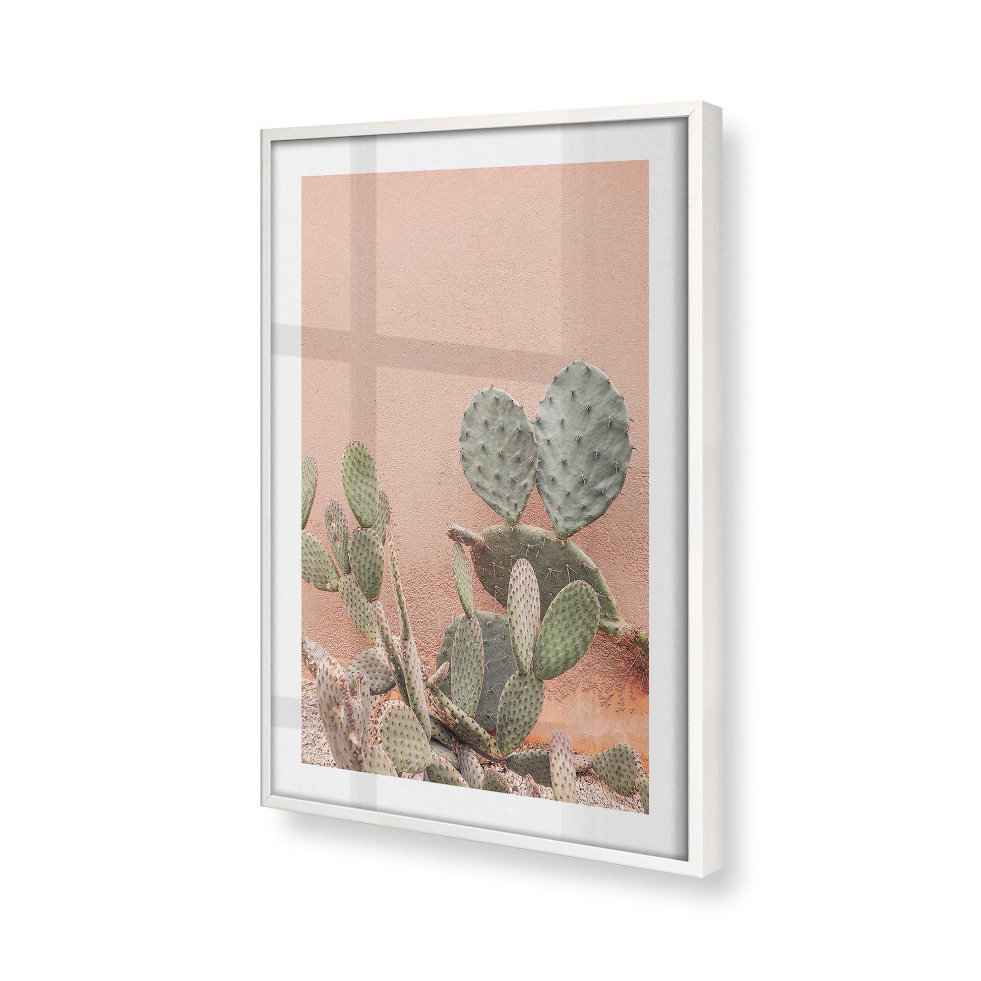 [Color:Opaque White] Picture of art in a Opaque White frame at an angle