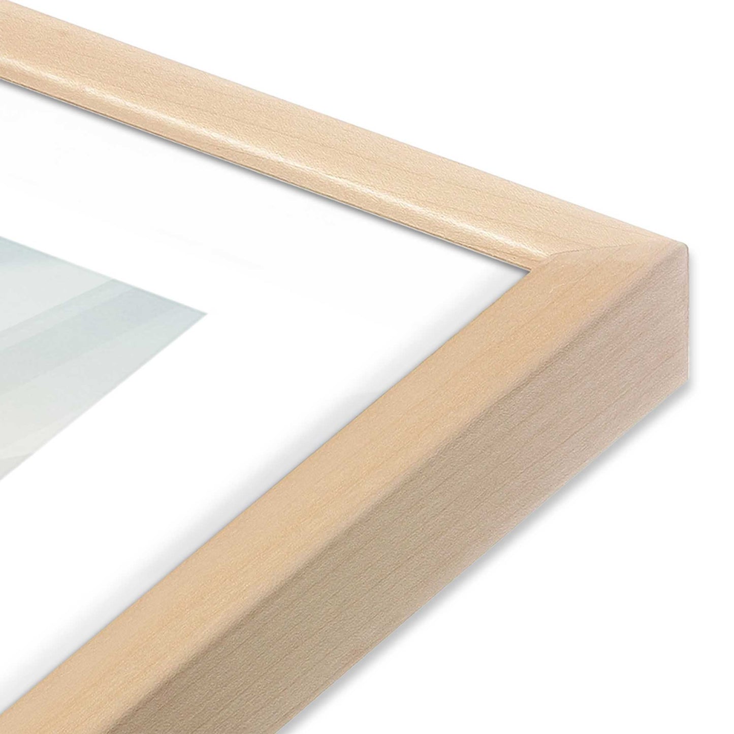 [Color:Raw Maple] Picture of art in a Raw Maple frame of the corner