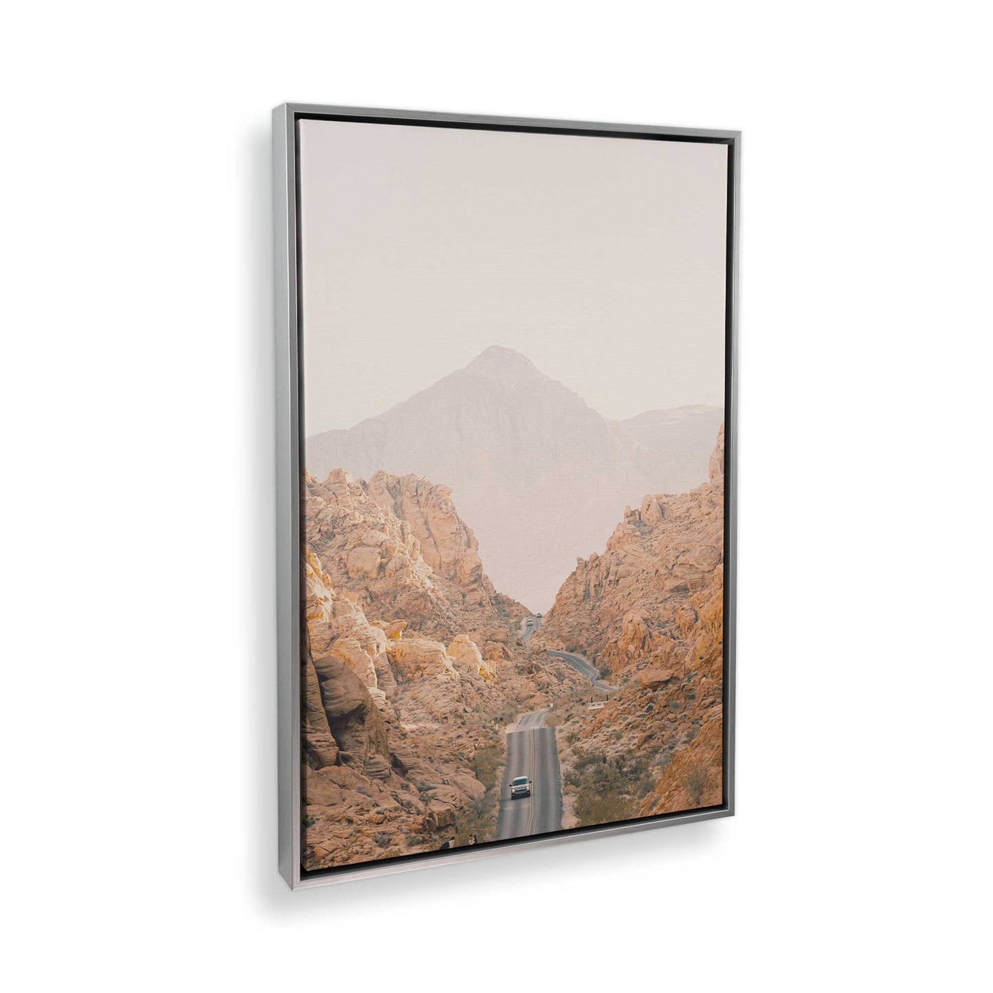 [Color:Polished Chrome] Picture of art in a Polished Chrome frame at an angle