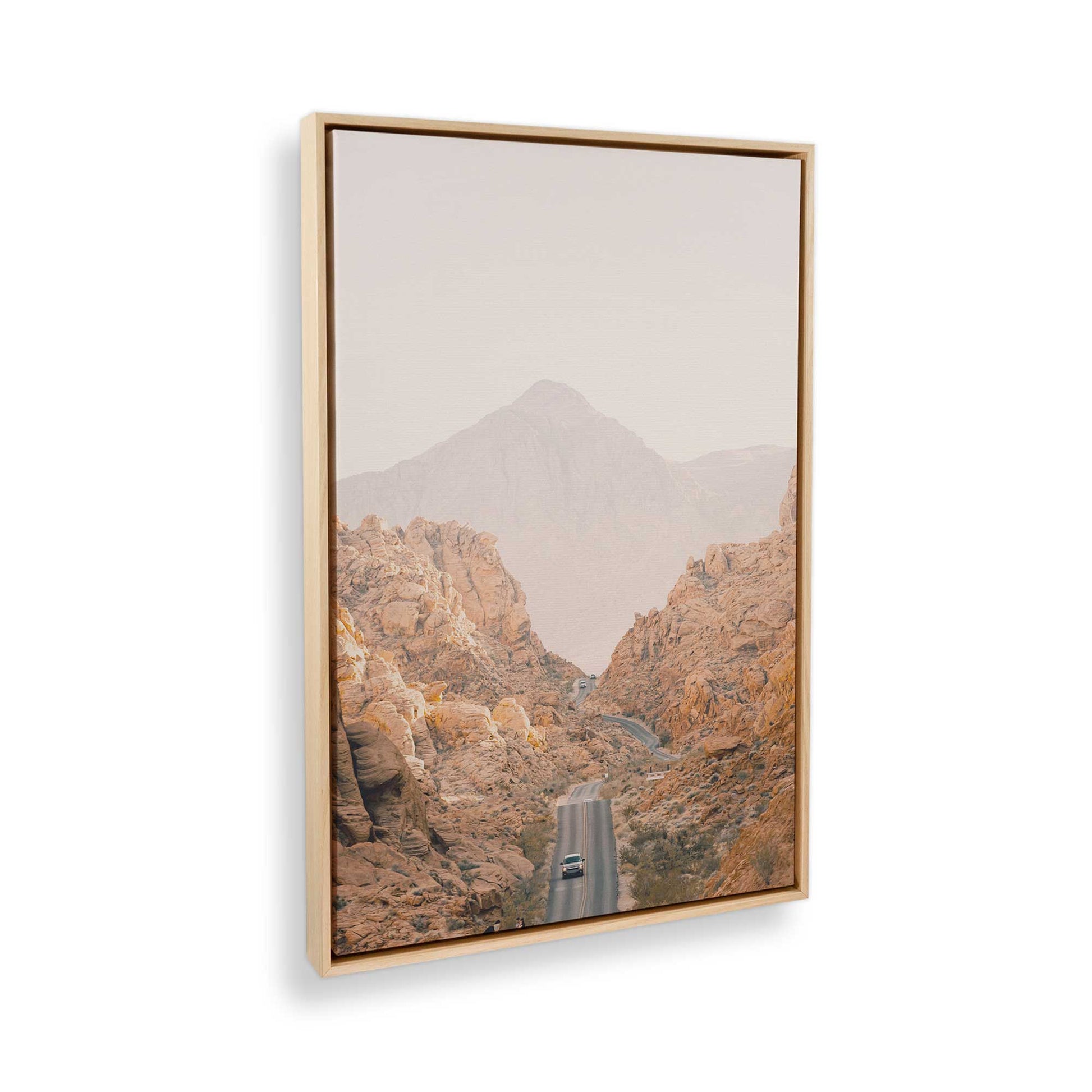 [Color:American Maple] Picture of art in a American Maple frame at an angle