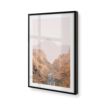 [Color:Satin Black] Picture of art in a Satin Black frame at an angle