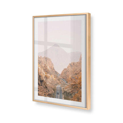 [Color:Raw Maple] Picture of art in a Raw Maple frame at an angle