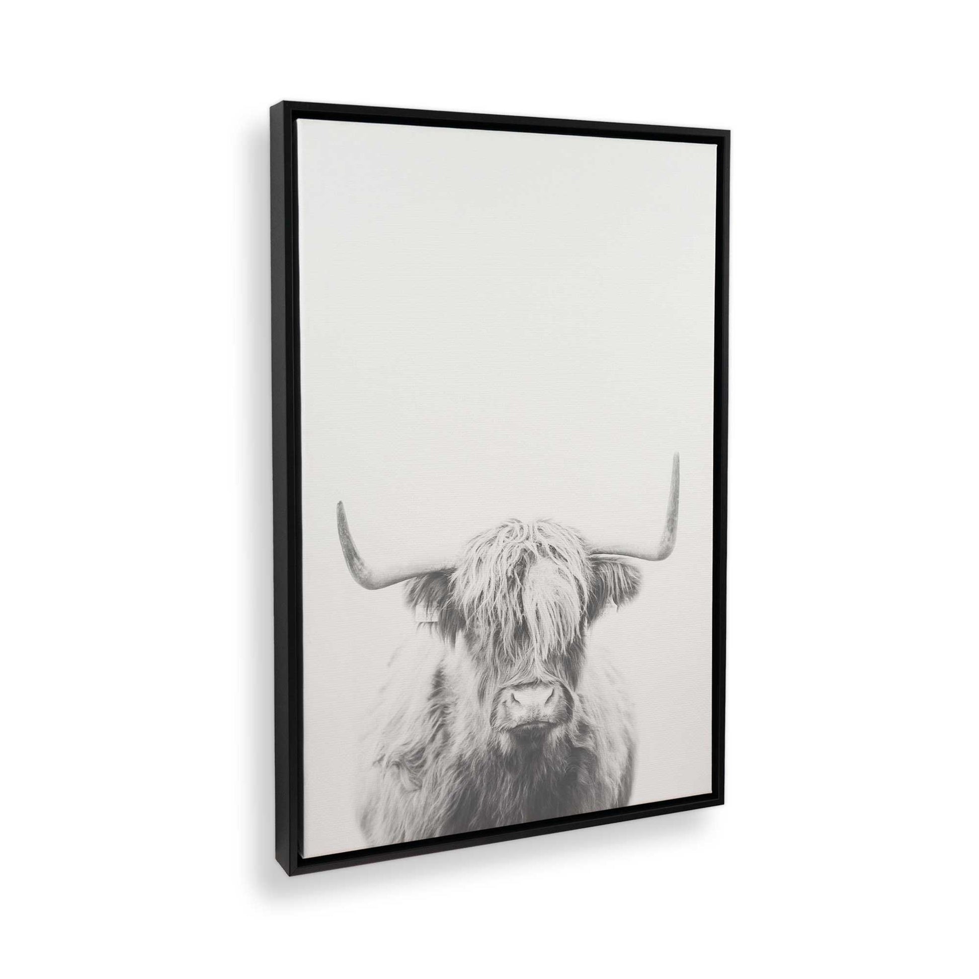 [Color:Satin Black] Picture of art in a Satin Black frame at an angle