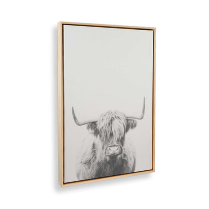 [Color:American Maple] Picture of art in a American Maple frame at an angle