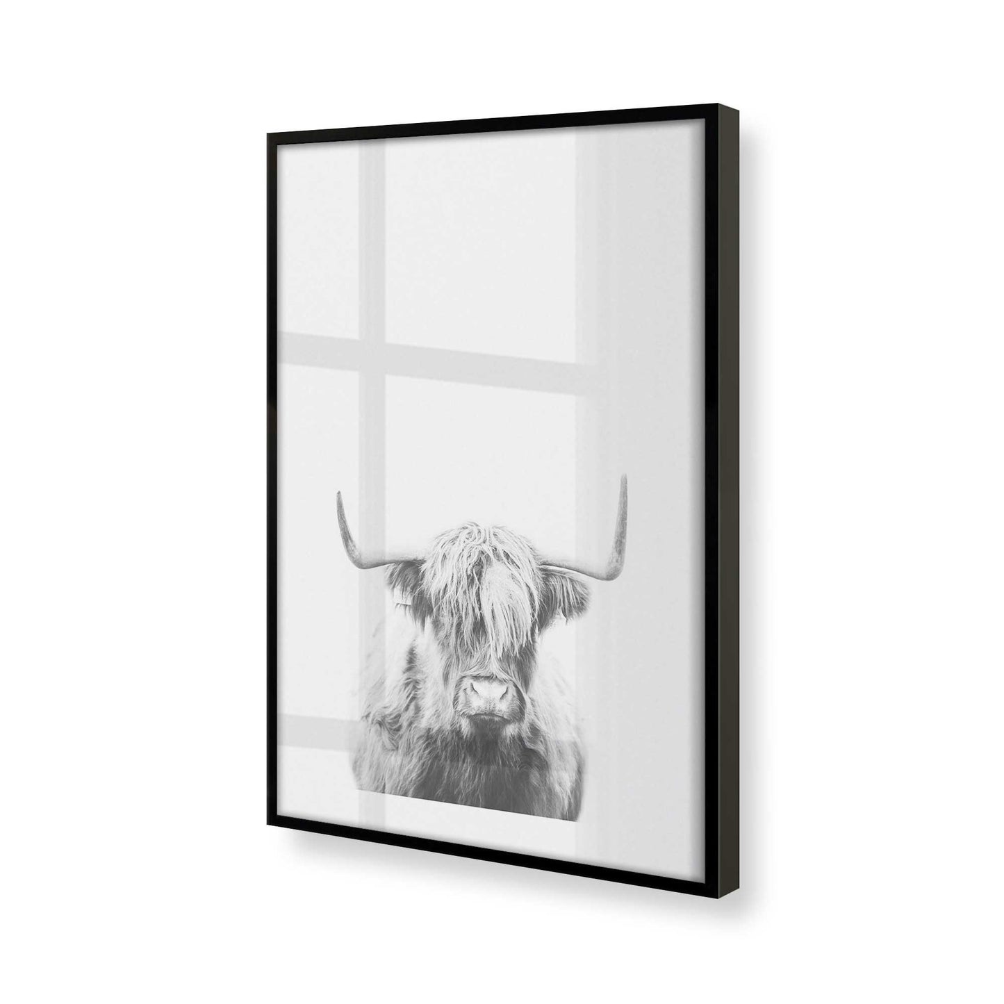 [Color:Satin Black] Picture of art in a Satin Black frame at an angle