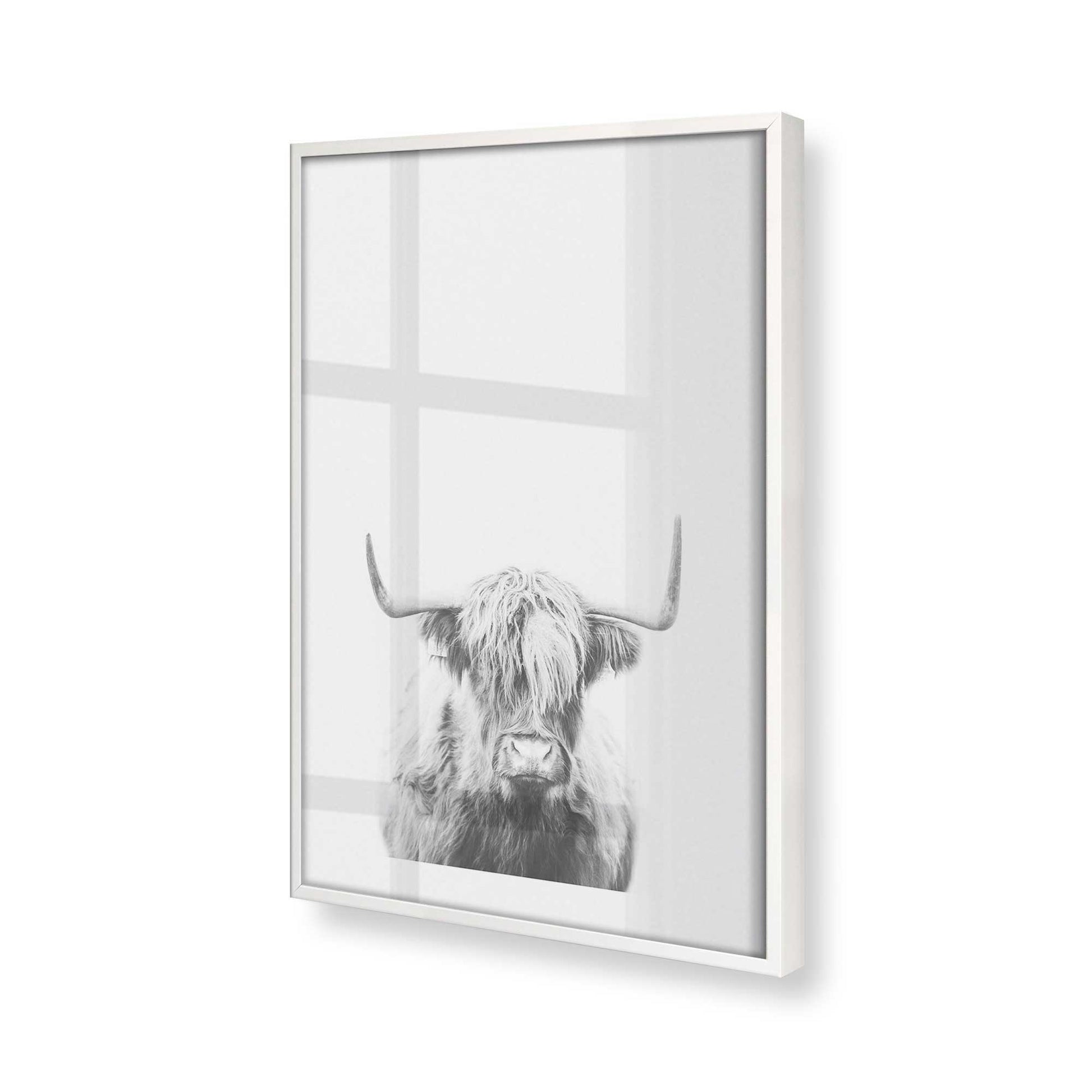 [Color:Opaque White] Picture of art in a Opaque White frame at an angle