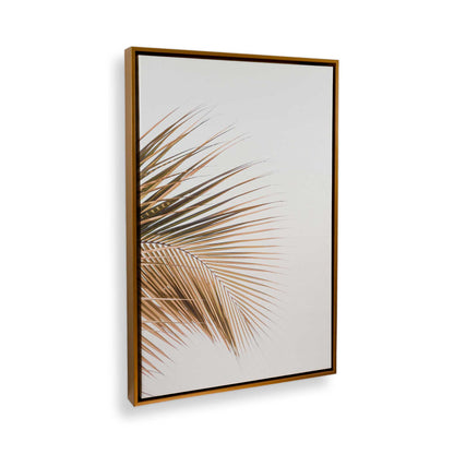 [Color:Polished Gold] Picture of art in a Polished Gold frame at an angle