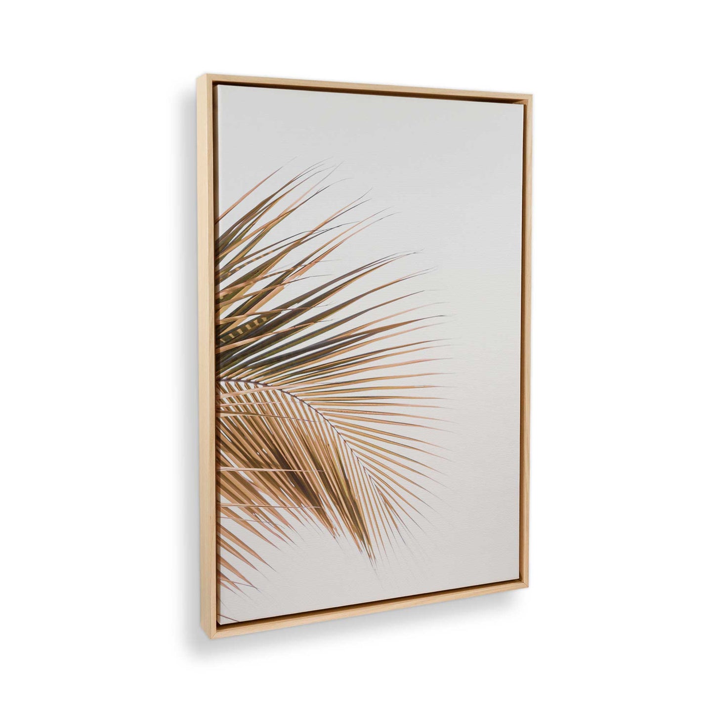 [Color:American Maple] Picture of art in a American Maple frame at an angle