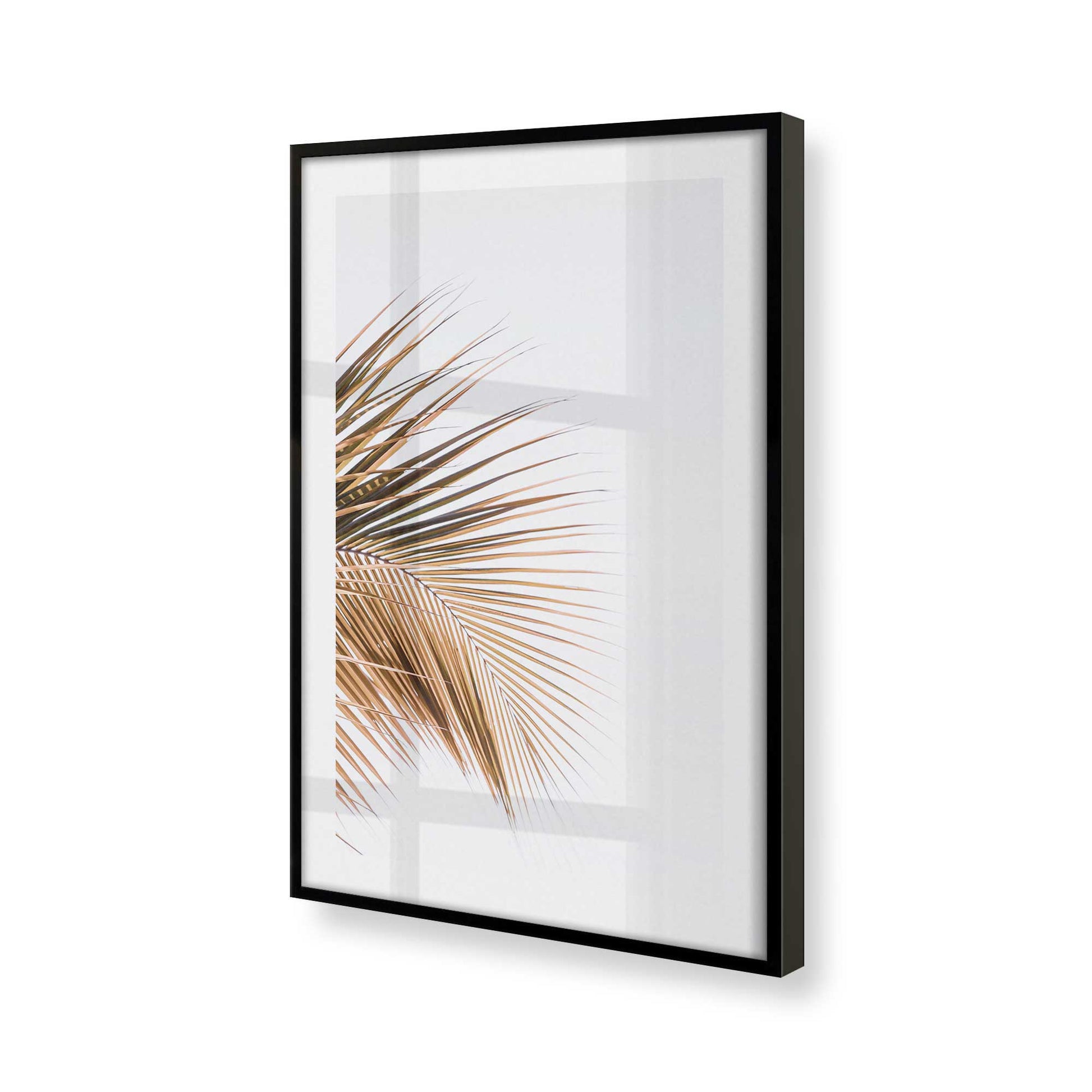 [Color:Satin Black] Picture of art in a Satin Black frame at an angle