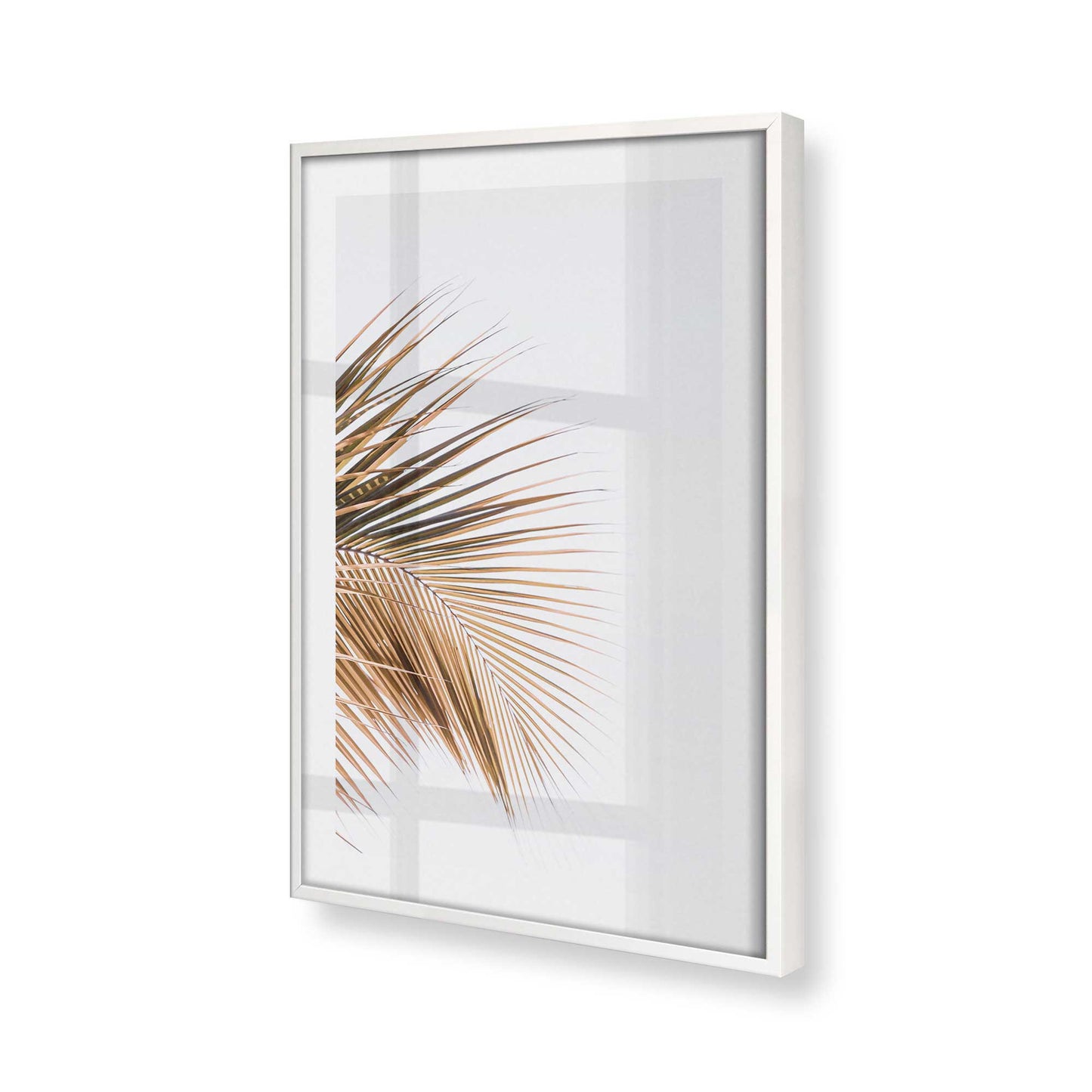 [Color:Opaque White] Picture of art in a Opaque White frame at an angle