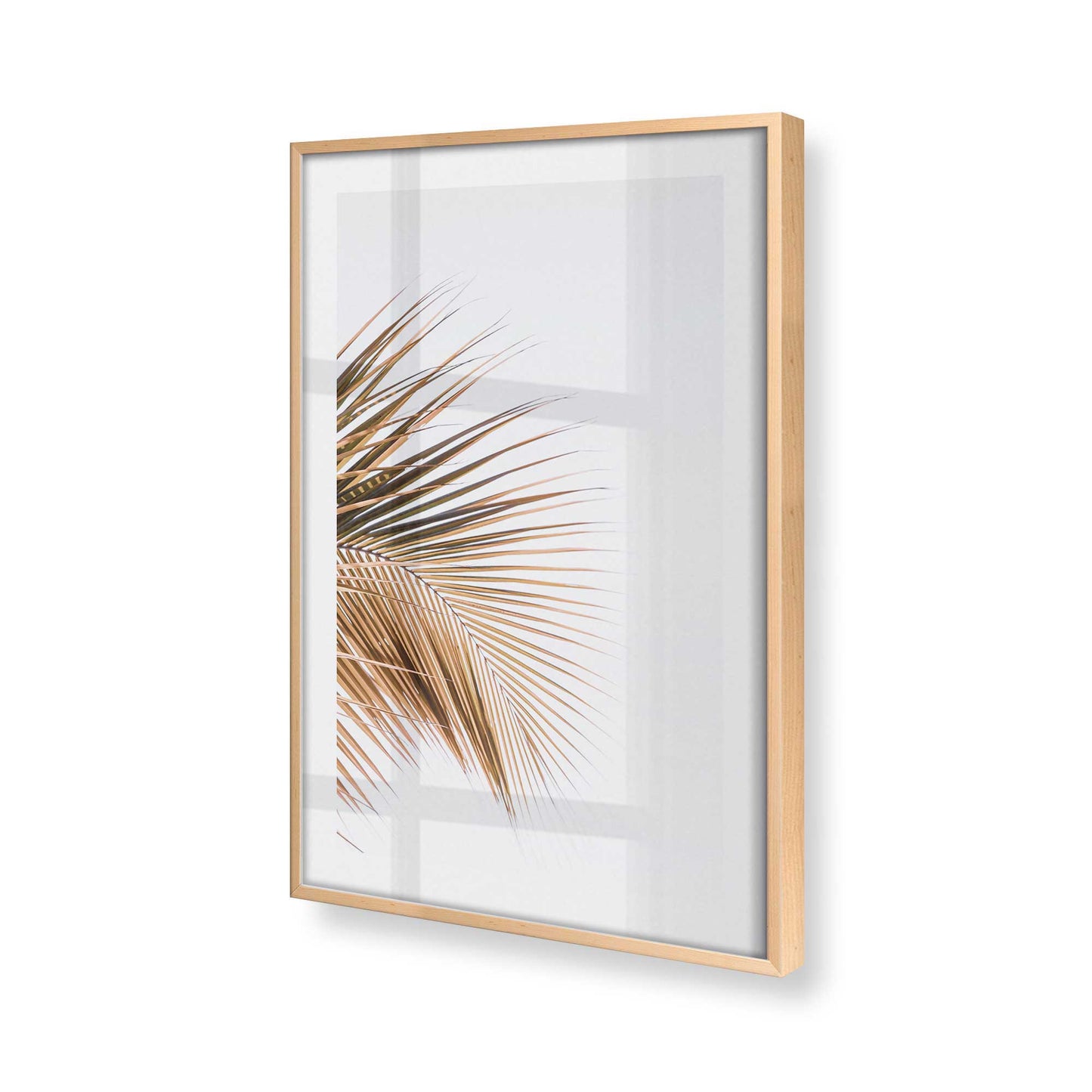 [Color:Raw Maple] Picture of art in a Raw Maple frame at an angle