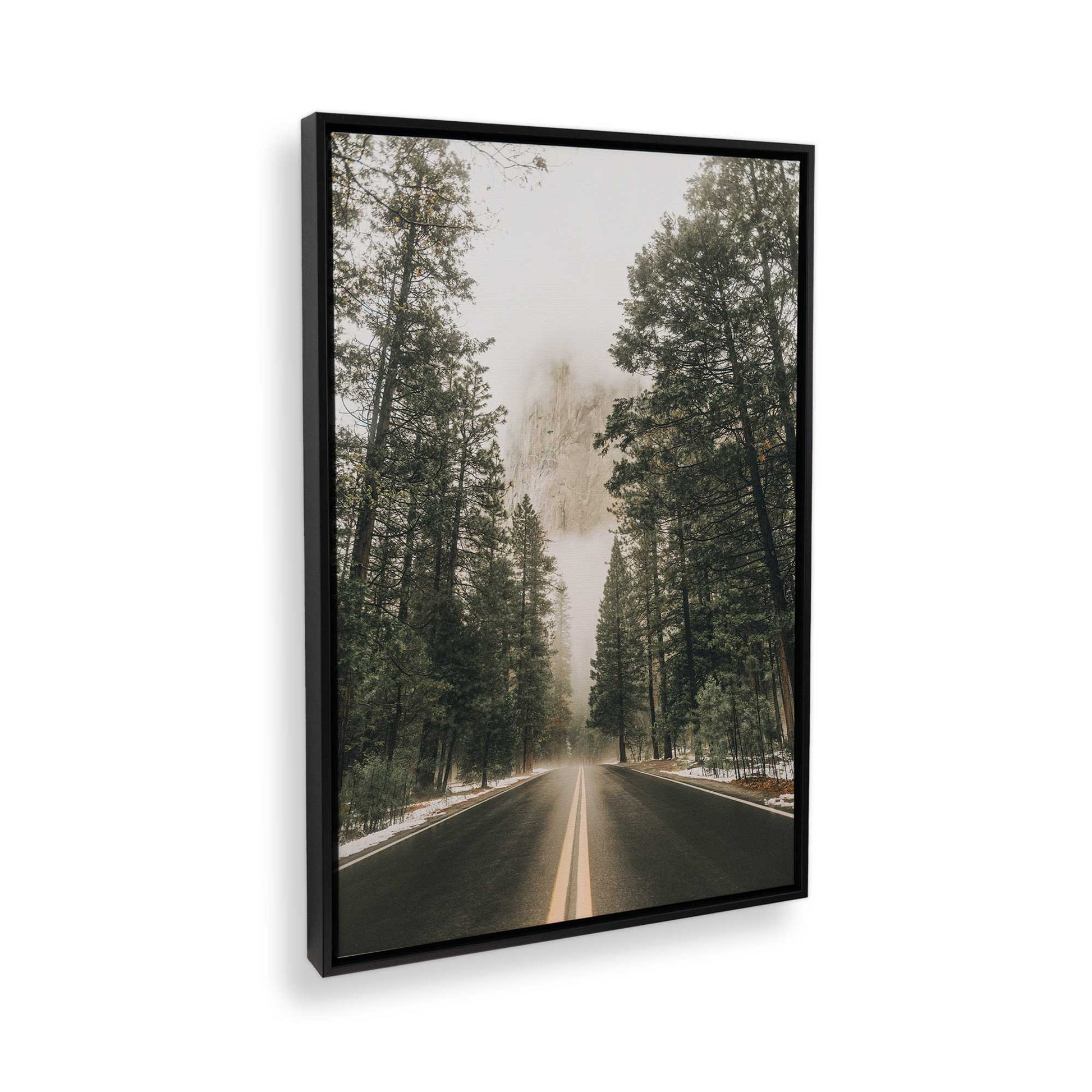 [Color:Satin Black] Picture of art in a Satin Black frame at an angle