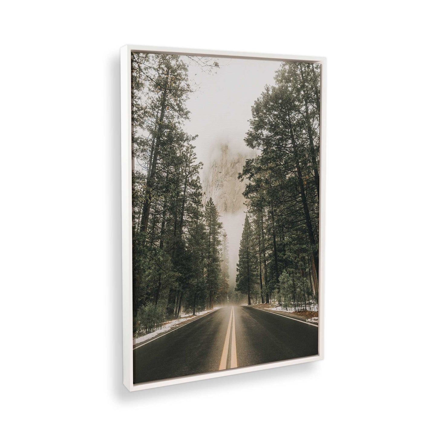 [Color:Opaque White] Picture of art in a White frame at an angle