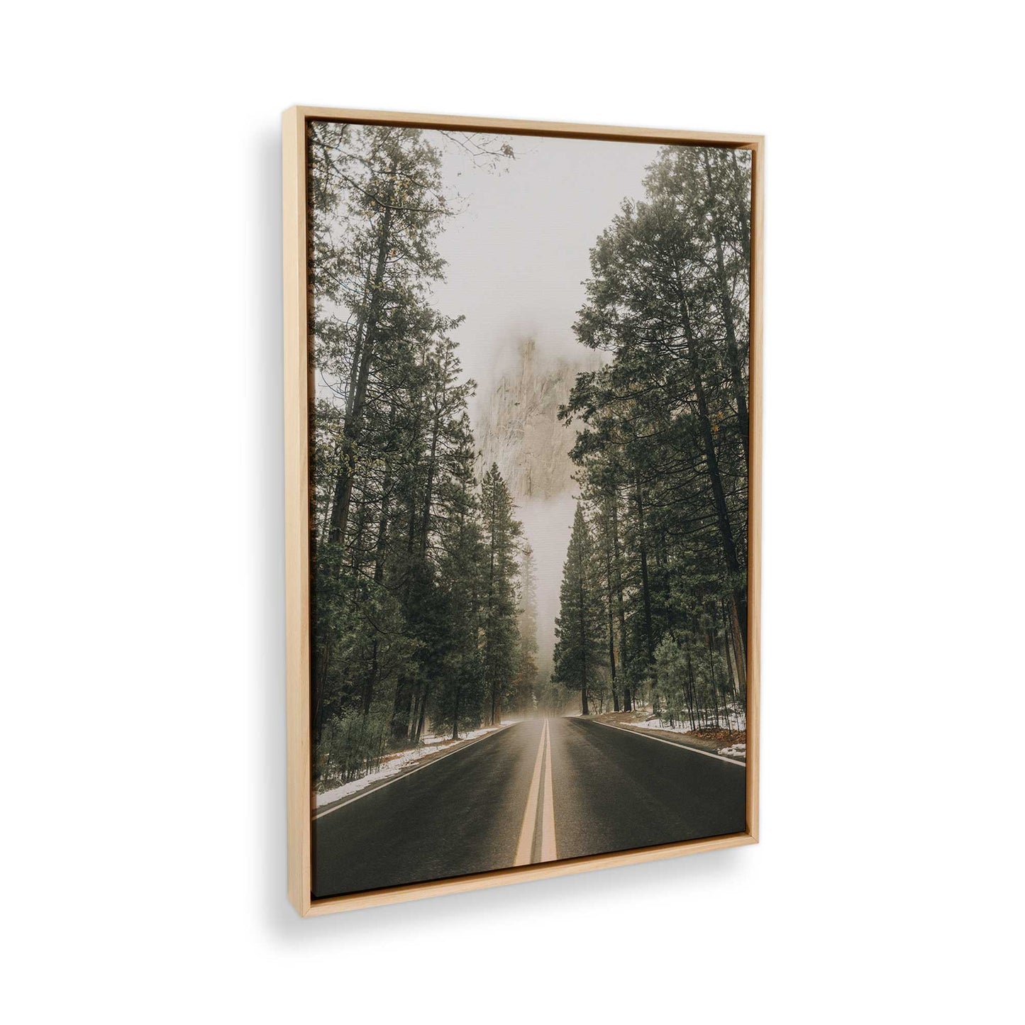 [Color:American Maple] Picture of art in a American Maple frame at an angle