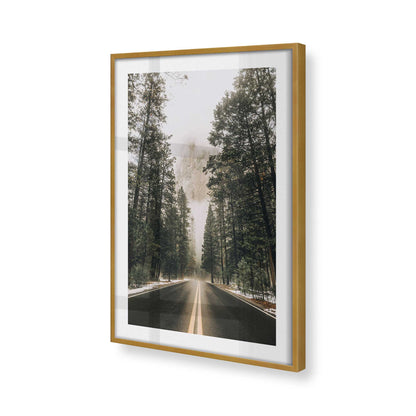 [Color:Polished Gold] Picture of art in a Polished Gold frame at an angle