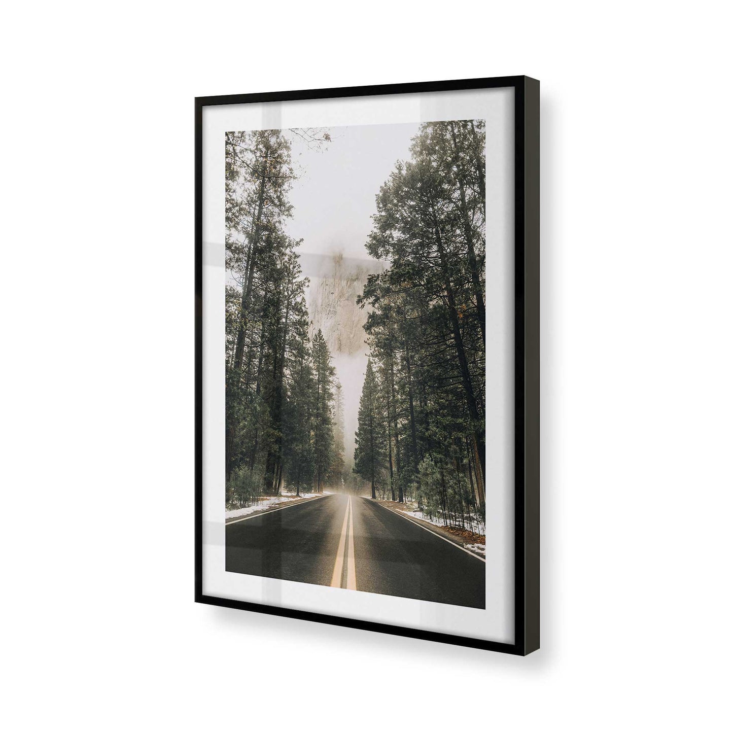 [Color:Satin Black] Picture of art in a Satin Black frame at an angle