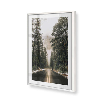 [Color:Opaque White] Picture of art in a Opaque White frame at an angle