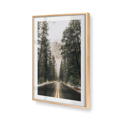 [Color:Raw Maple] Picture of art in a Raw Maple frame at an angle