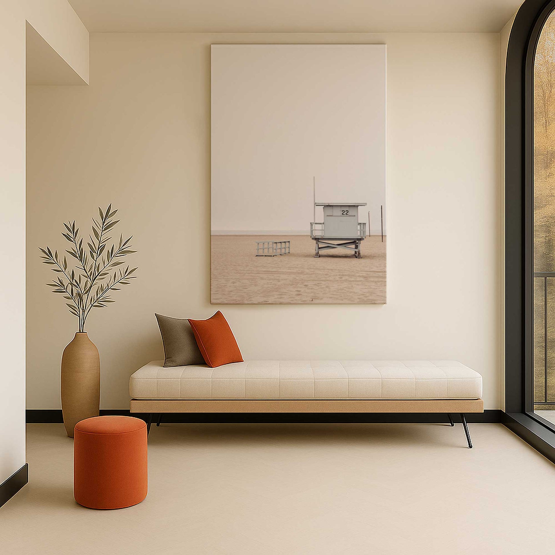 [Color:Stretched Canvas], Picture of art in a room