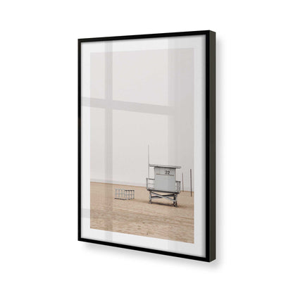 [Color:Satin Black] Picture of art in a Satin Black frame at an angle