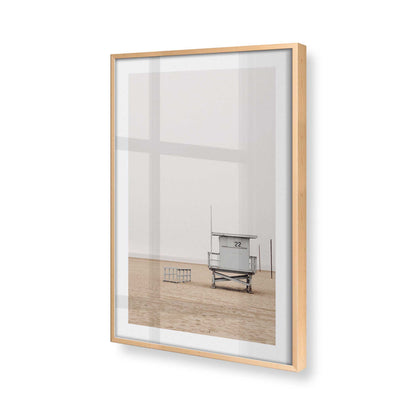 [Color:Raw Maple] Picture of art in a Raw Maple frame at an angle