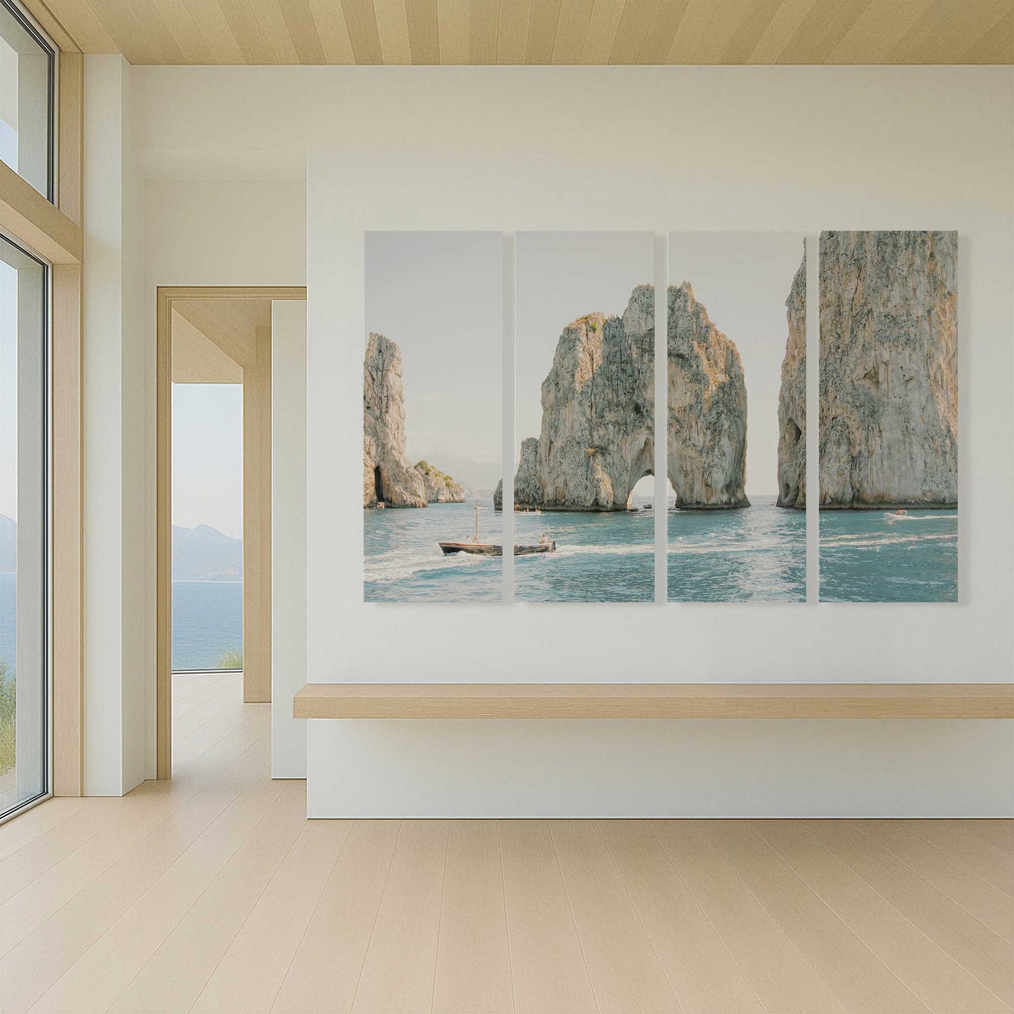 [Color:Stretched Canvas], Picture of art in a room