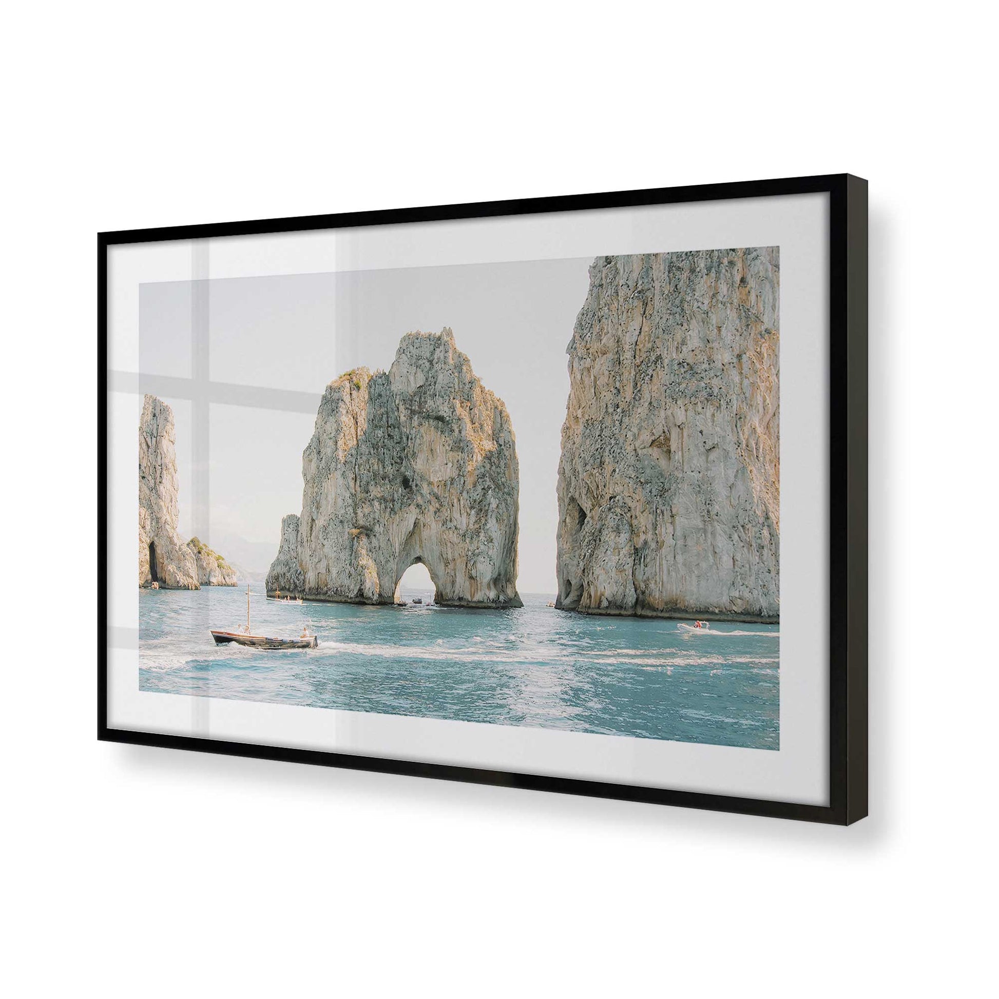 [Color:Satin Black] Picture of art in a Satin Black frame at an angle